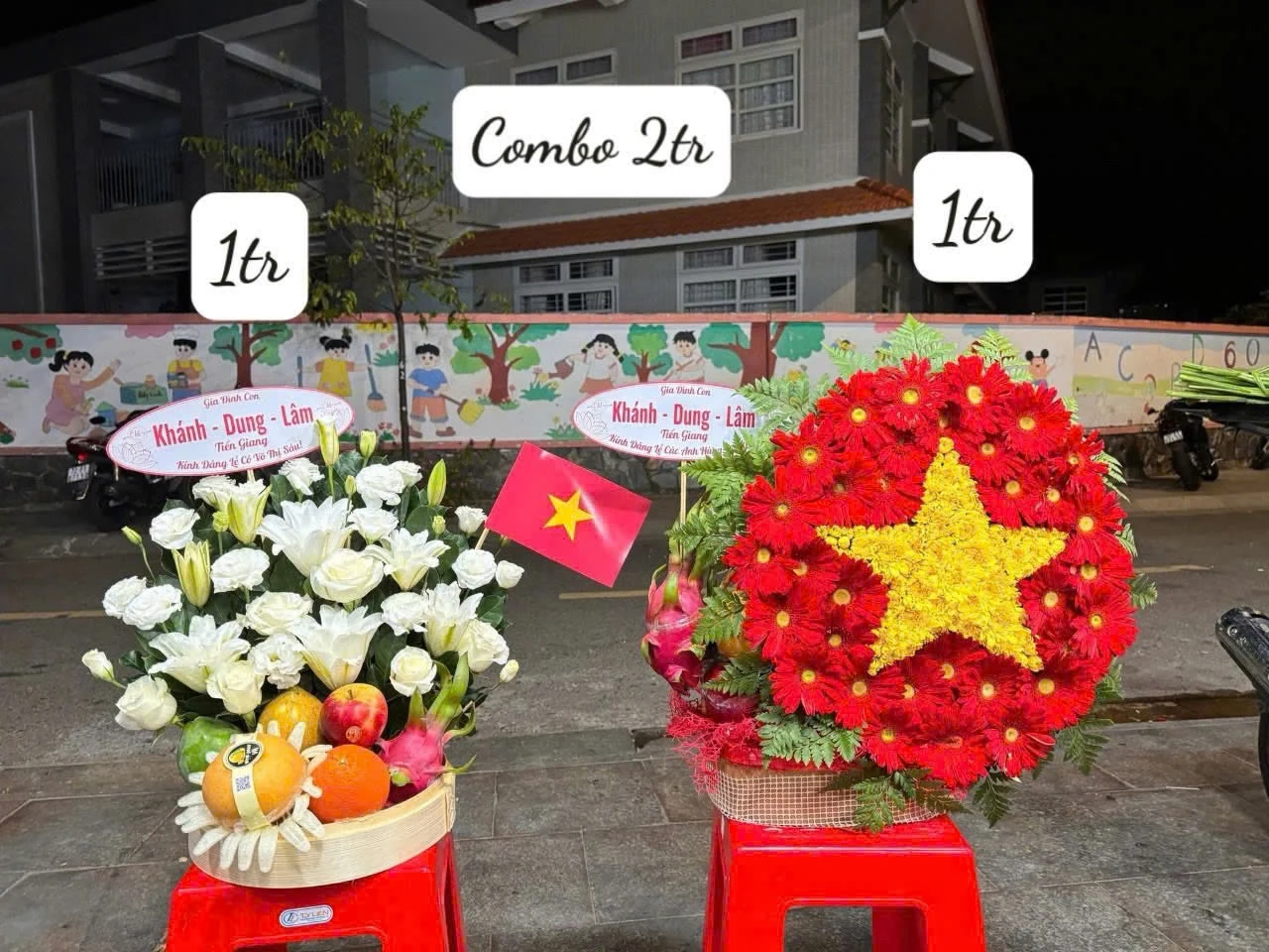 Mâm Lễ Trái Cây & Hoa Tươi Tưởng Niệm