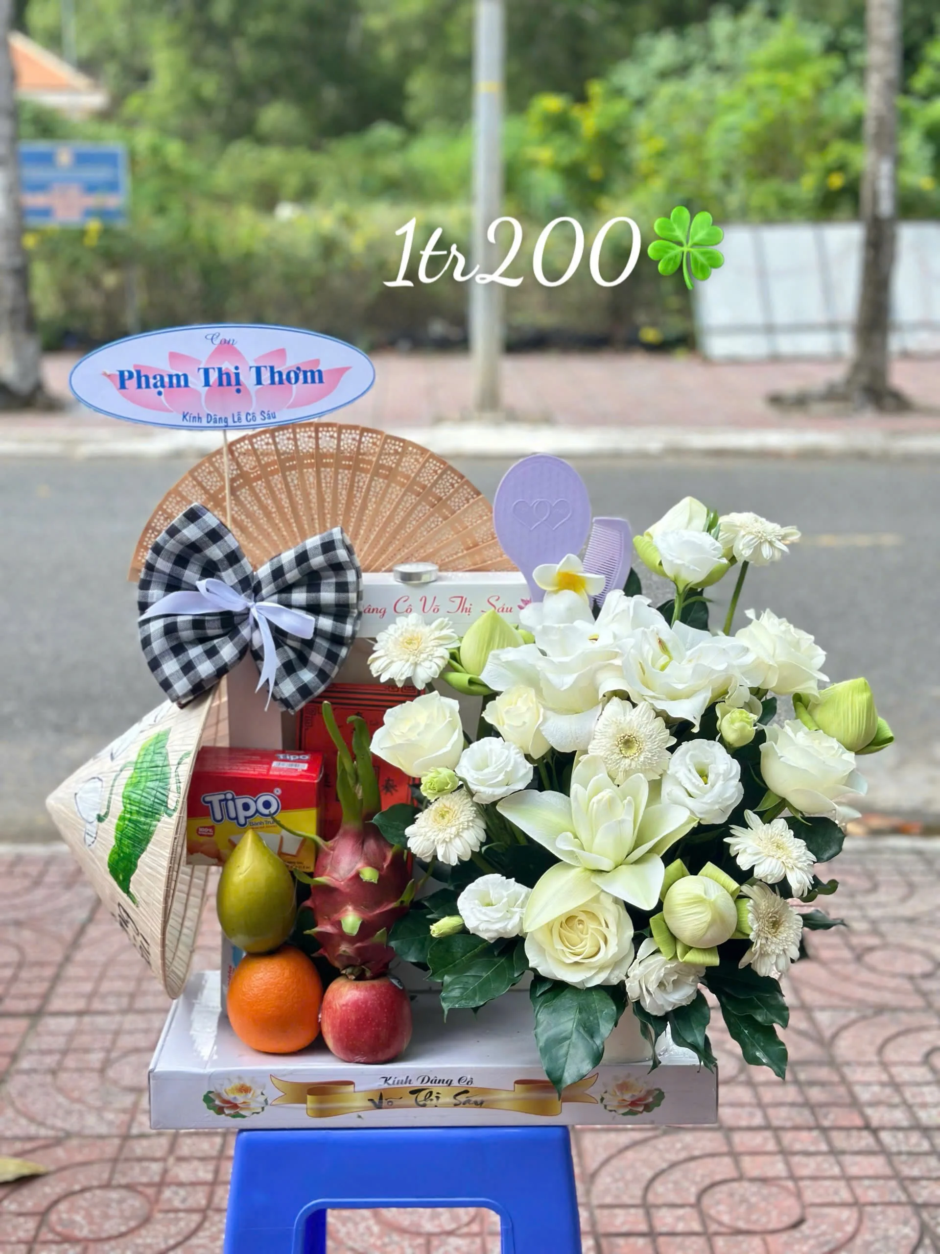 Combo Lễ Ngũ Quả & Hoa Tươi Tôn Kính