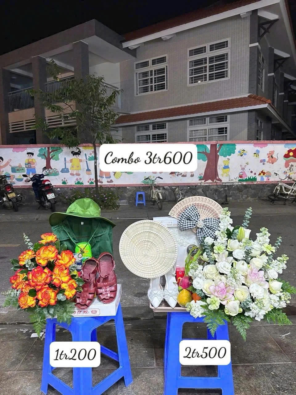 Lẵng Hoa & Mâm Quả Lễ Cô Sáu