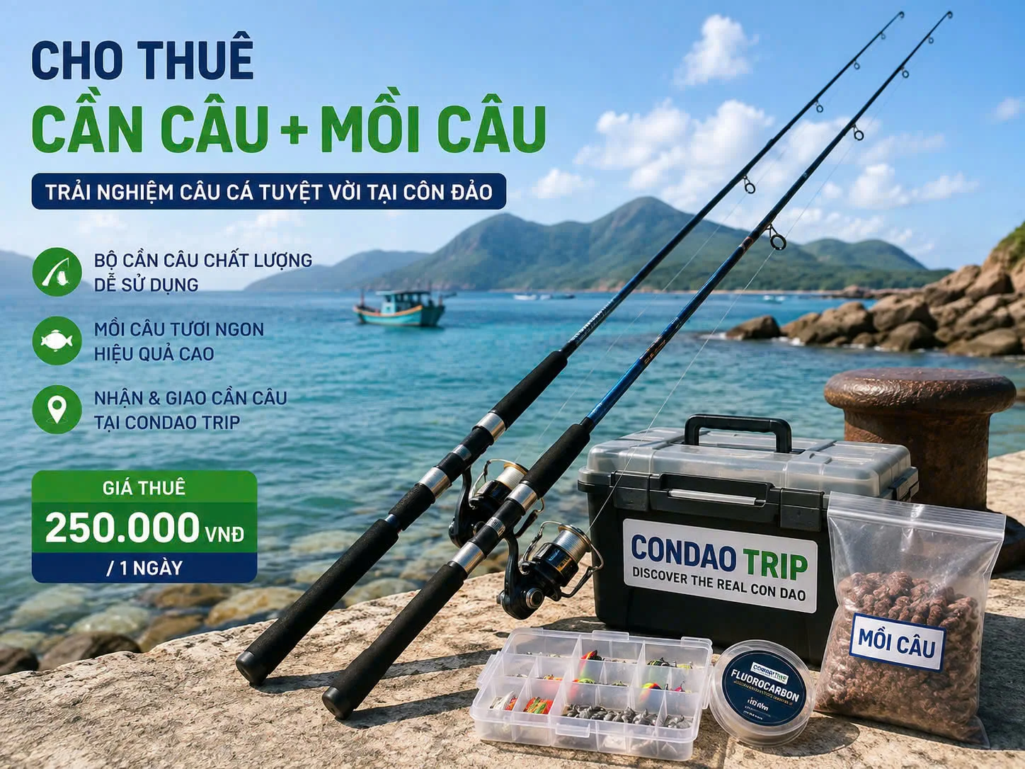 Thuê Dụng Cụ Câu Cá Côn Đảo