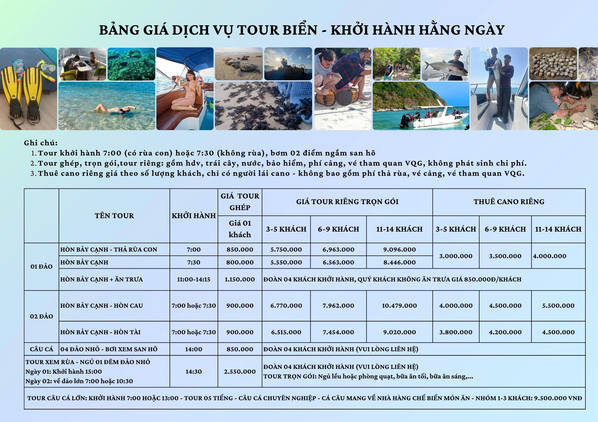 Tour Bien Khoi Hanh Hang Ngay Condaotrip